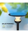V-Tac 20W Lotus LED Solar-Gartenleuchte - LiFePO4 Akku, 6000mAh, 3-in-1