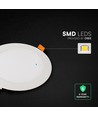 V-Tac 12W rundes LED-Einbaupanel - CCT, Cree-Chip, 6 Jahre Garantie
