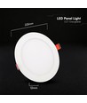 18W rundes LED Einbaupanel - CCT 3-in-1, Cree Chip, 6 Jahre Garantie