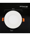 V-Tac 3W rundes LED-Mini-Einbaupanel - CCT, Cree-Chip, 6 Jahre Garantie