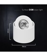 V-Tac 12W LED Aufbau-Deckenstrahler CCT - IP44, weiß, Cree Chip