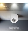 V-Tac 12W LED Aufbau-Deckenstrahler CCT - IP44, weiß, Cree Chip