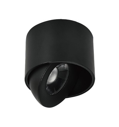 12W LED Aufputz-Spot - IP44, schwarz, CCT, Cree Chip