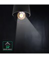12W LED Aufputz-Spot - IP44, schwarz, CCT, Cree Chip