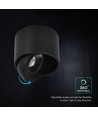 12W LED Aufputz-Spot - IP44, schwarz, CCT, Cree Chip