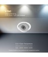 V-Tac 18W COB LED Downlight - IP44, CCT, Cree-Chip, weiß, 6 Jahre Garantie