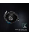 V-Tac 18W LED Downlight - IP44, CCT, Cree Chip, Schwarz