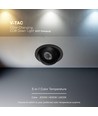 V-Tac 18W LED Downlight - IP44, CCT, Cree Chip, Schwarz