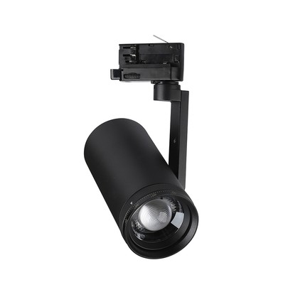 V-Tac 30W 3-Phasen Zoom LED-Schienenspot - CCT, 25°-50°, schwarz