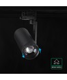 V-Tac 30W 3-Phasen Zoom LED-Schienenspot - CCT, 25°-50°, schwarz