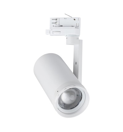 V-Tac 30W 3-Phasen CCT LED Schienenstrahler - Zoombar 25°-50°, weiß