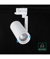 V-Tac 30W 3-Phasen CCT LED Schienenstrahler - Zoombar 25°-50°, weiß