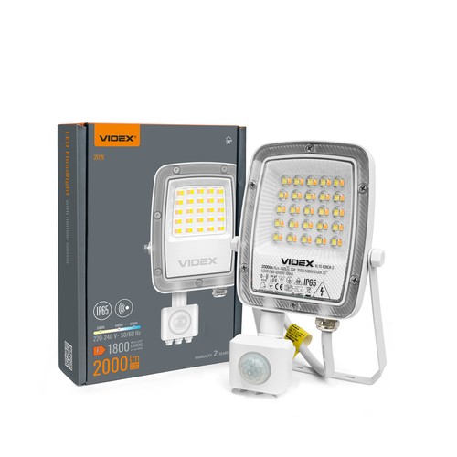 20W LED Flutlicht mit Sensor - PIR, CCT