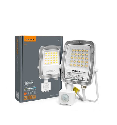 20W LED Flutlicht mit Sensor - PIR, CCT
