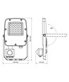 20W LED Flutlicht mit Sensor - PIR, CCT
