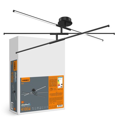 40W LED Deckenleuchte - Schwarz, CCT