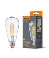 E27 6W dimmbare Filament LED-Lampe - ST64, neutralweiß