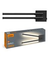 10W LED Wand- und Deckenleuchte - Schwarz, CCT, 3 Lichtfarben