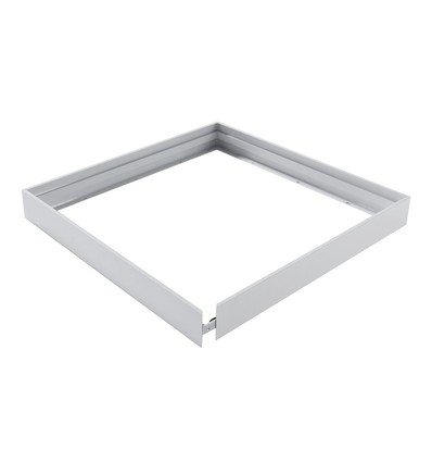 Aufbaurahmen für 60x60 LED Panel - Schnelle Montage, ohne sichtbare Schrauben, weiß, 65mm hoch