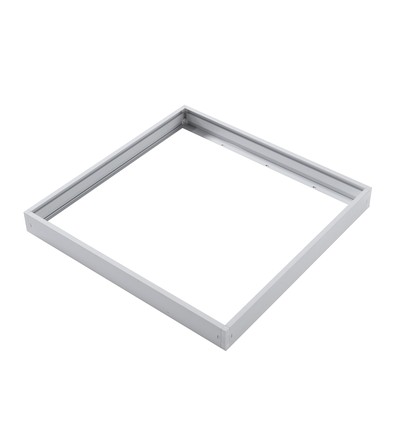 Rahmen für 60x60 LED Panel - Schnellmontagesatz, Kunststoff-Ecken, weiß, 62mm hoch