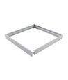 Rahmen für 60x60 LED Panel - Schnellmontagesatz, Kunststoff-Ecken, weiß, 62mm hoch