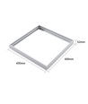 Rahmen für 60x60 LED Panel - Schnellmontagesatz, Kunststoff-Ecken, weiß, 62mm hoch