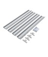 Rahmen für 60x60 LED Panel - Schnellmontagesatz, Kunststoff-Ecken, weiß