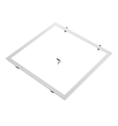 Einbaurahmen für 60x60 LED-Panel - Passend für Troldtekt ohne Anpassung, weißer Rand