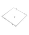 Einbaurahmen für 60x60 LED-Panel - Passend für Troldtekt ohne Anpassung, weißer Rand