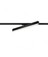 30/28/25W 1-Phasen LED Stromschiene - 60 cm, Schwarz, 1F2W