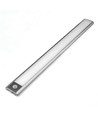 40cm 2W LED-Schrankleuchte mit Sensor - Silber, wiederaufladbar, IP20