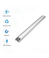 40cm 2W LED-Schrankleuchte mit Sensor - Silber, wiederaufladbar, IP20