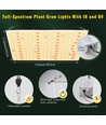 100W LED Pflanzenlampe – Vollspektrum mit IR & UV, 30x40cm