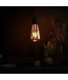 E27 6W LED Filamentlampe - ST64, 800lm, Amberglas, 2700K warmweiß