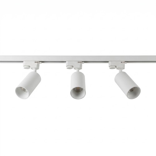1-Phasen BASIC Schienensystem - 1m, Weiß, 3-Spot, GU10, ohne Leuchtmittel