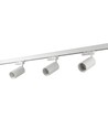 3-Phasen BASIC Schienensystem - 1m, Weiß, 3-Spot, GU10, ohne Leuchtmittel