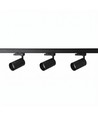 3-Phasen BASIC Schienensystem - 1m, Schwarz, 3-Spot, GU10, ohne Leuchtmittel