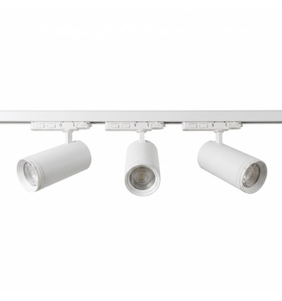 3-Phasen ZoomCCT Schienensystem - 1m, Weiß, 3 Spots, inkl. Leuchtmittel
