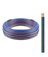 12-24V RGB Kabel für LED-Strips - 4-adrig, 100 Meter Rolle