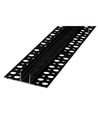 Aluprofil 13x13 für Fliesen - 2 Meter, schwarz, inkl. schwarzer Abdeckung