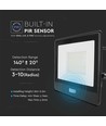 V-Tac 50W LED-Strahler mit Sensor - Samsung LED-Chip