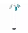 E14 Salsa Stehlampe von Nielsen Light in Schwarz, Aqua und Hellblau