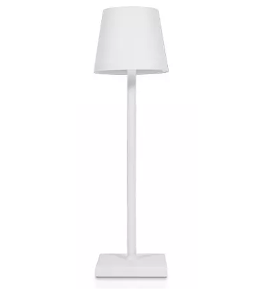 Wiederaufladbare LED-Tischlampe Innen/Außen - Weiß, IP54 Außenbereich, Touch dimmbar