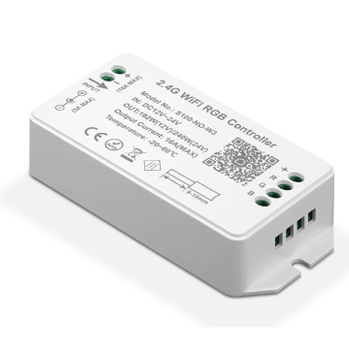 WiFi RGB Controller - Tuya Smart/Smart Life, ohne Fernbedienung, Google Home/Alexa kompatibel, 12V (120W), 24V (240W)