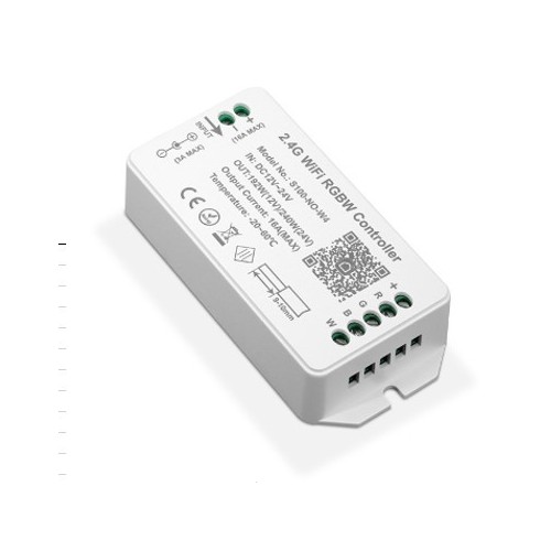 WiFi RGB+W Controller - Tuya Smart/Smart Life, ohne Fernbedienung, Google Home/Alexa kompatibel, 12V (120W), 24V (240W)