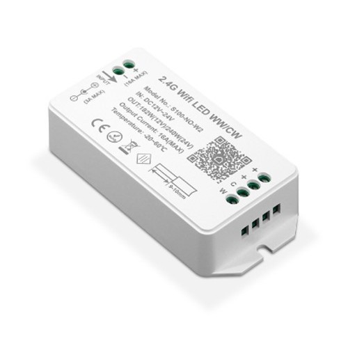 WiFi CCT Controller - Tuya Smart/Smart Life, ohne Fernbedienung, Google Home/Alexa kompatibel, 12V (120W), 24V (240W)
