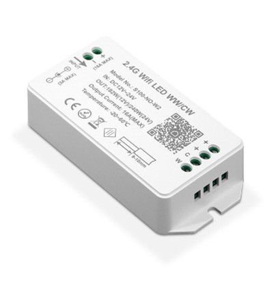 WiFi CCT Controller - Tuya Smart/Smart Life, ohne Fernbedienung, Google Home/Alexa kompatibel, 12V (120W), 24V (240W)