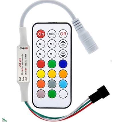RGBIC Controller mit Fernbedienung - RF kabellose, schlanke Fernbedienung