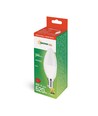 E14 8W LED-Kerzenlampe - C38, mattiertes Glas