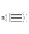 E27/E40 25W VEGA25 LED-Lampe - Mattglas, warmweiß